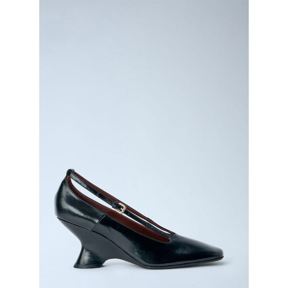 Dries Van Noten Women Leather Wedge Pumps